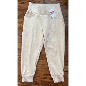 Nike Sportswear Yoga Flow 7/8 Slim Fit Pants Oatmeal Women’s DB4480-141 Sz L🛒